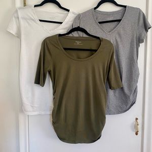 Bundle of Three Maternity Tshirts- Small